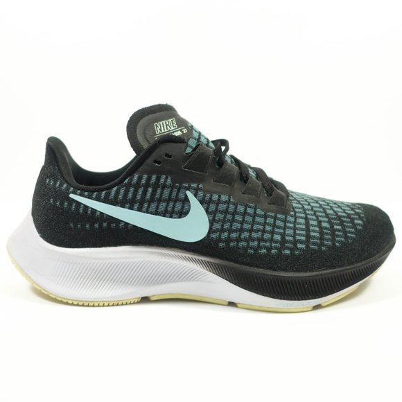 Nike Zoom Pegasus 37 Running Shoes - Women's Size 7 - Black Green - Picture 4 of 9